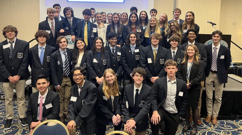 Cape High DECA club members finished strong at state competition Feb. 1, with 32 out of 36 students earning medals. To alleviate costs for attending the International competition, the club has planned a game show fundraiser called Come On Down set for Friday, Feb. 23, at Cape High. SUBMITTED PHOTOS